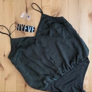 Hyfve cami blouse bodysuit • Size M• olive green